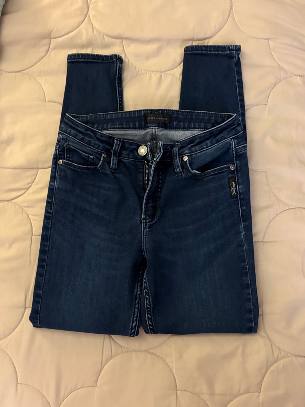 Classic Women's Dark Blue Skinny Jeans